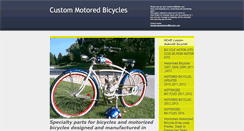 Desktop Screenshot of custommotoredbicycles.com